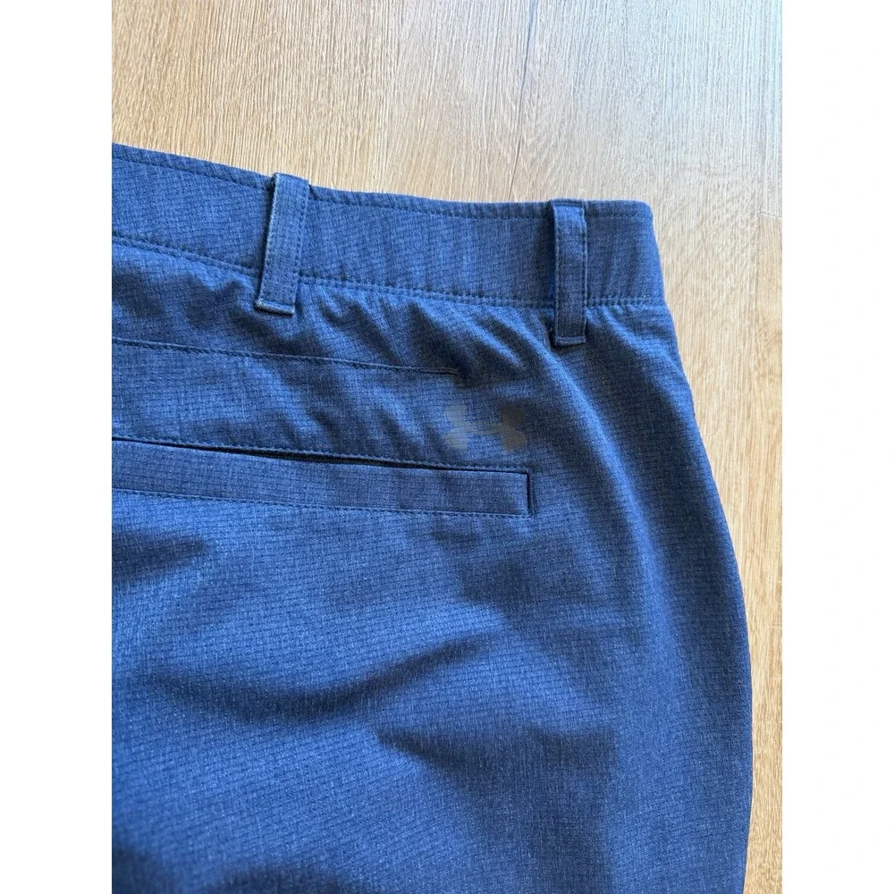 UNDER ARMOUR Match Play Vented Stretch Performance Navy Golf Pants 40 x 30